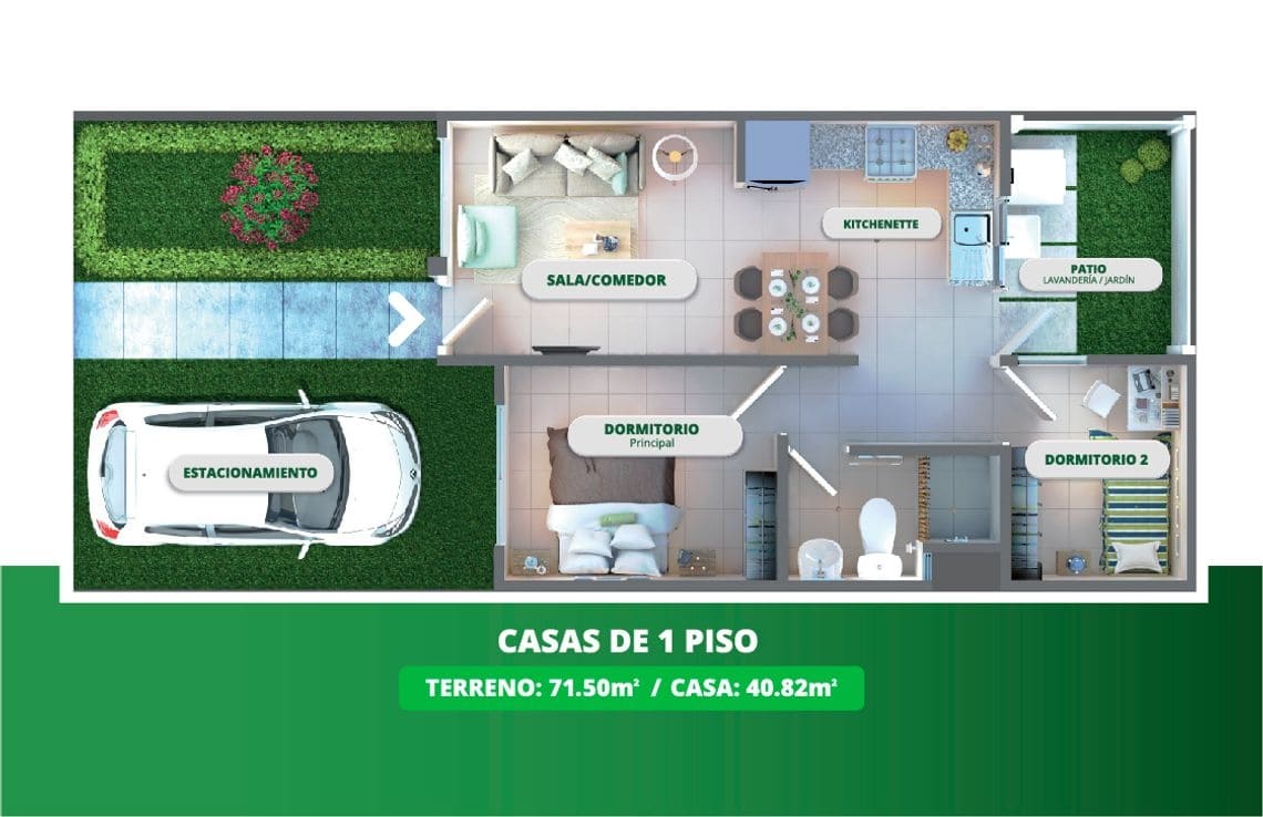 ¿Cómo aprovechar completamente un espacio de 70 m²?